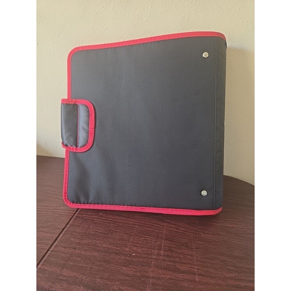 Mead Five Star 2" Binder 580 Sheet Capacity Exterior Expanding File Black Red - Picture 8 of 11